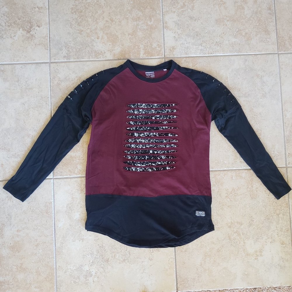 Distressed Long Sleeve Tee
